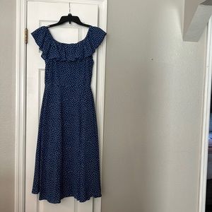 Blue Polka dot dress